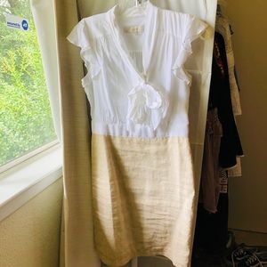 Ann Taylor Loft tie collar dress.